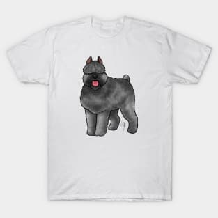 Dog - Bouvier des Flanders - Salt and Pepper Cropped T-Shirt